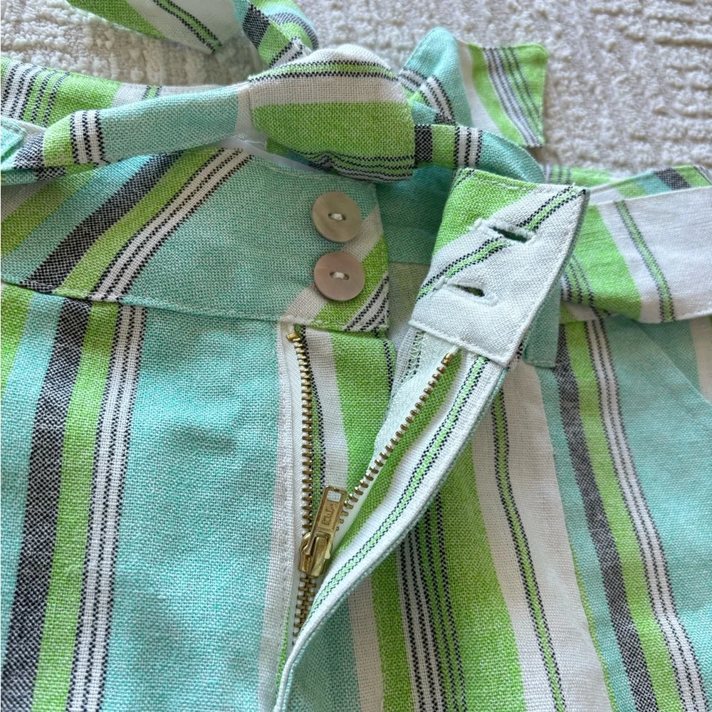 NWT Camille & Sophie Striped Paper Bag Shorts Girls